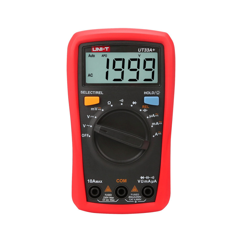 Skaitmeninis multimeteris, didelis LCD ekranas Uni-T UT33A +