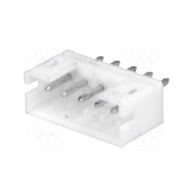 Lizdas, vielos plokštė, kištukas, 2 mm, kontaktas: 5, THT, 1A, alavuotas, -25÷85°C, 100V