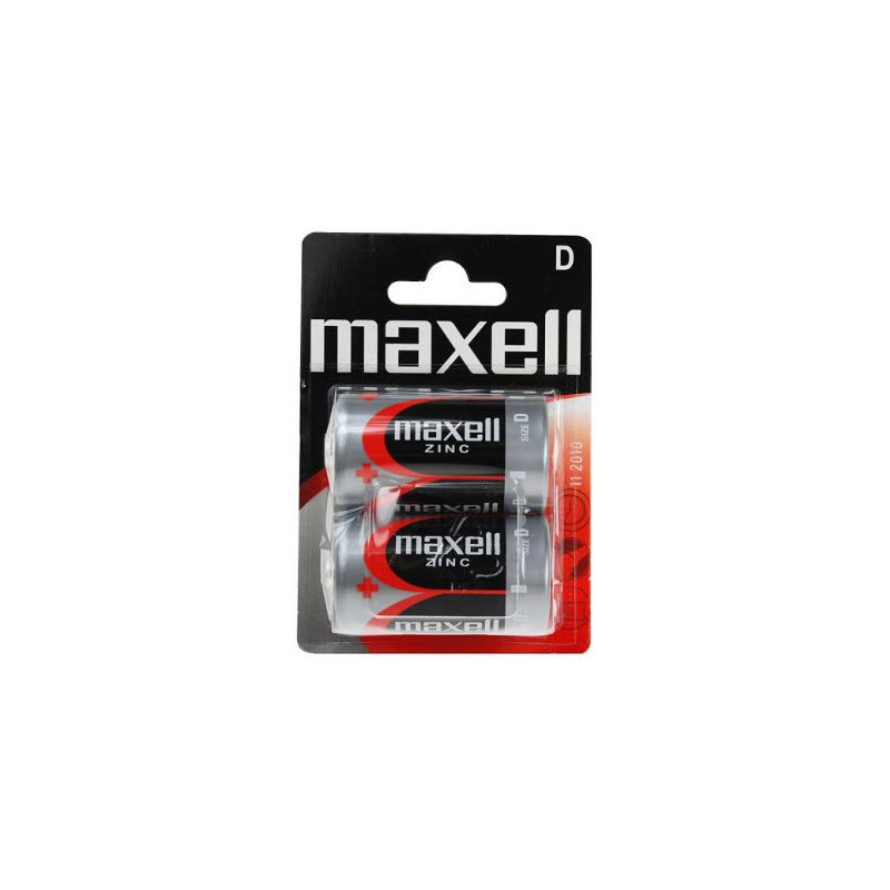LR20 / D batteries 1.5V Maxell Zinc-carbon SUM-1 2B in a pack of 2 pcs.