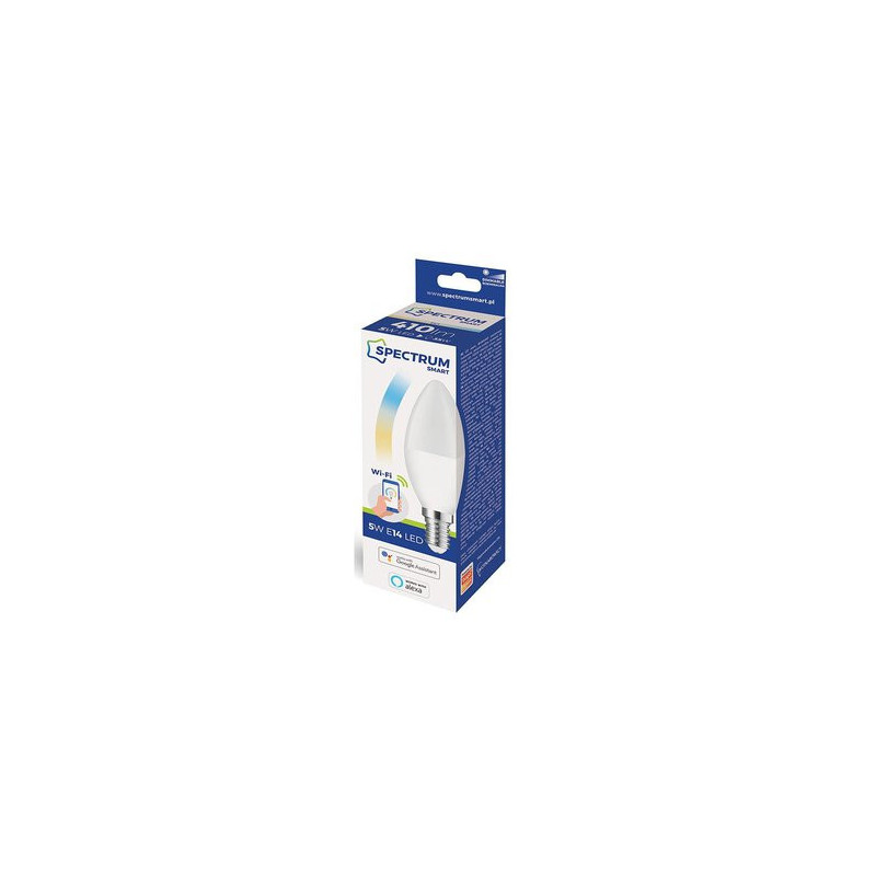 Spectrum LED Bulb, E14, WIFI 2.4GHZ, 5W, 410LM, Dimmable, 2700K-6900K, 220-240V