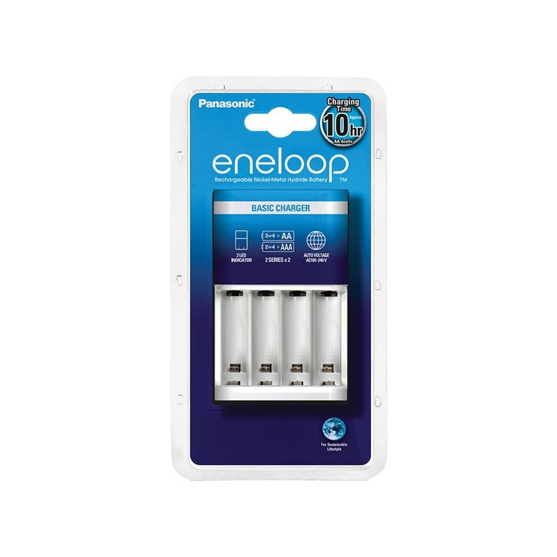 Panasonic BQ-CC51 charger Ni-MH (AA, AAA), for 2 or 4 batteries, Wall plug