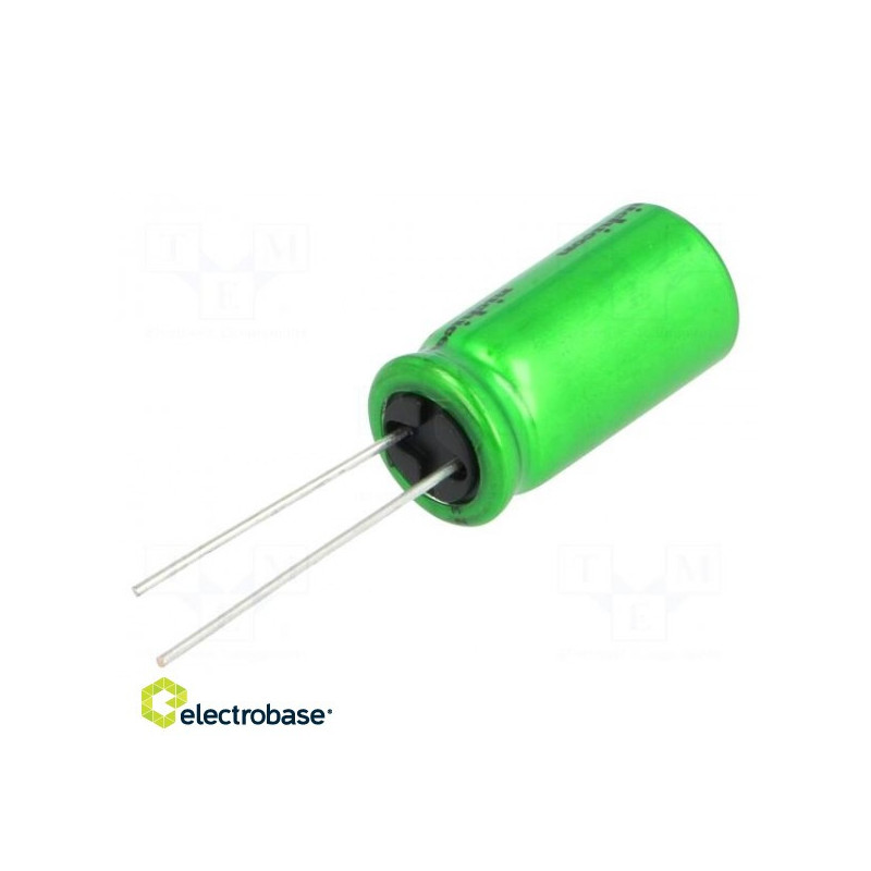 Kondensatorius: elektrolitinis bipolinis THT 47uF 25V ¨10x12.5mm ±20%