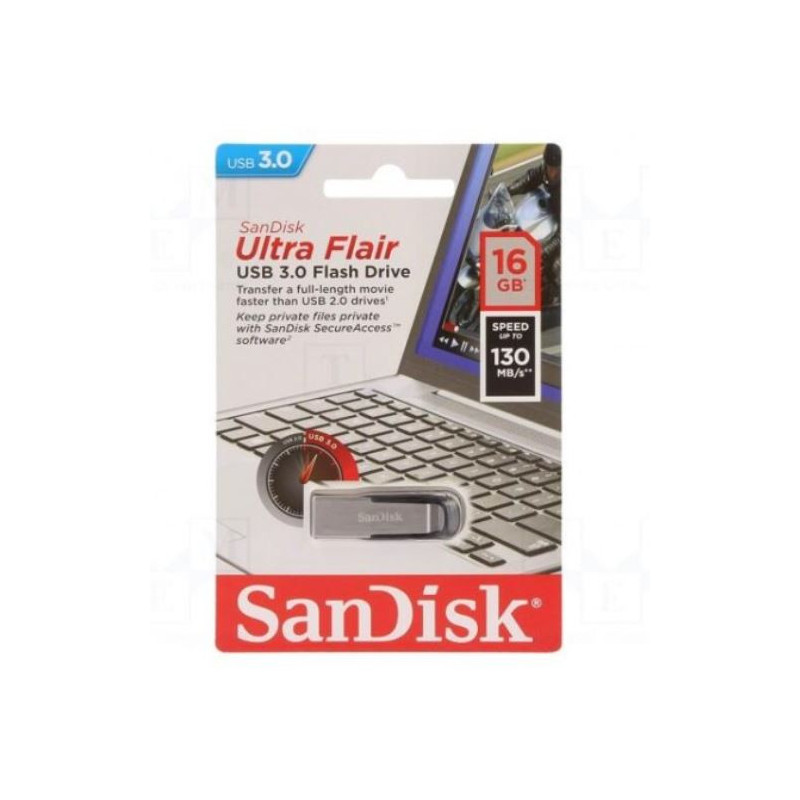 Pen drive, USB 3.0, 16 GB, 130 MB/s, ULTRA FLAIR