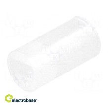 Spacer sleeve, LED, Øout: 4mm, ØLED: 3mm, Length: 7.5 mm, natural, UL94V-3