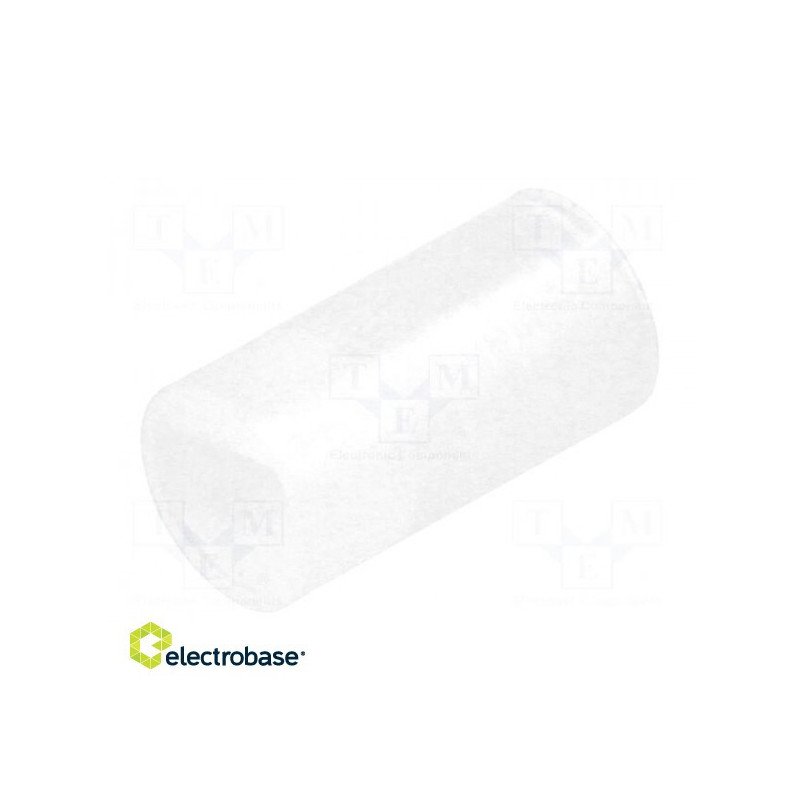Tarpinė įvorė, LED, išorinis Ø: 4 mm, LED Ø: 3 mm, ilgis: 7,5 mm, natūrali, UL94V-3