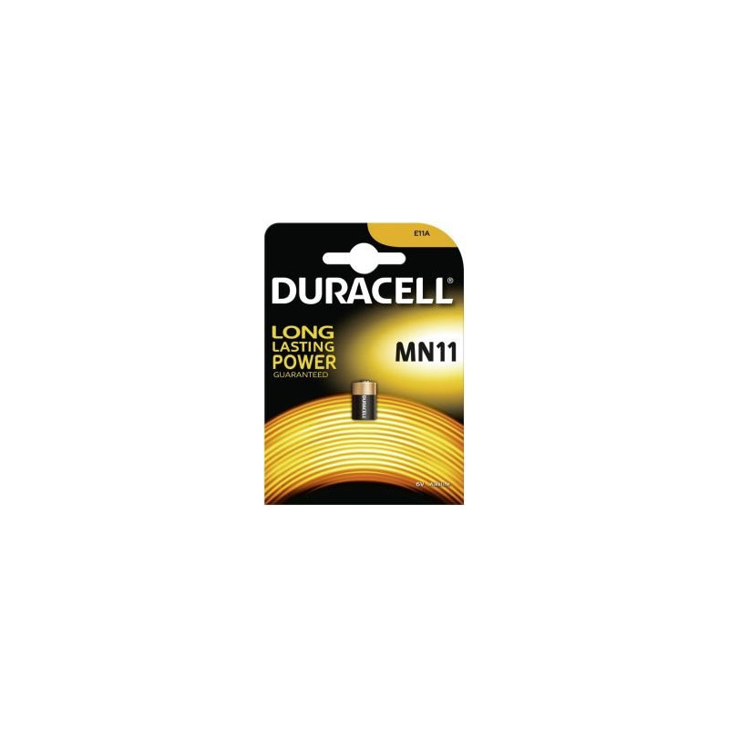 11A baterijos 6V Duracell Alkaline MN11 / E11A, pakuotėje po 1 vnt.
