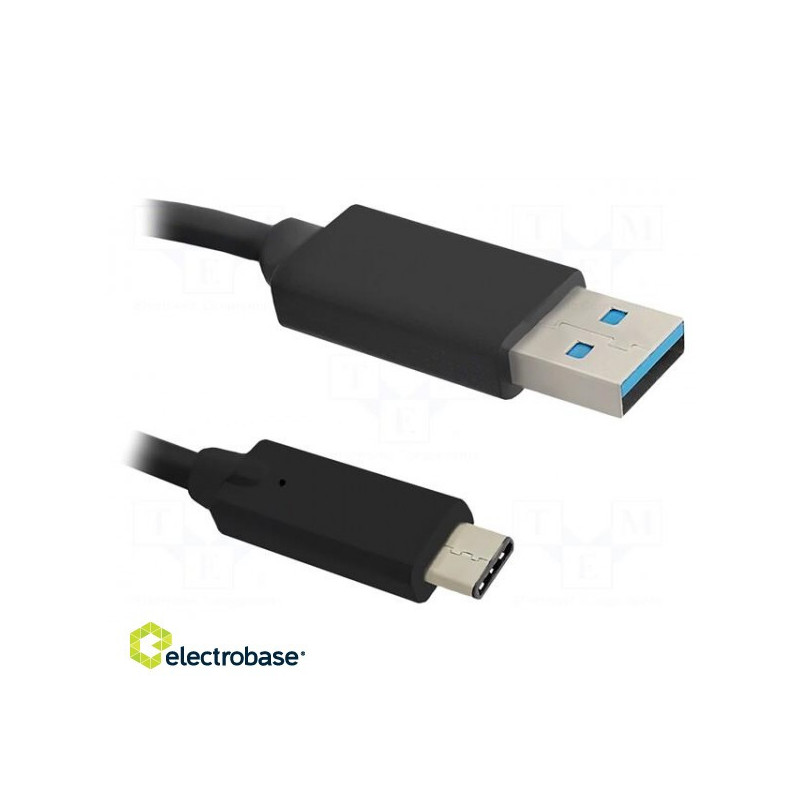 Laidas, USB 3.0, USB A kištukas, USB C kištukas, 1,8 m