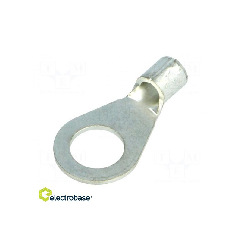 Bell terminal, M8, 2.5÷6mm2, crimped, for cable, not insulated