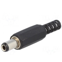 Kištukas nuolatinės srovės maitinimo lizdas 5.5 / 2.5mm 5.5mm 2.5mm kabeliui 9mm