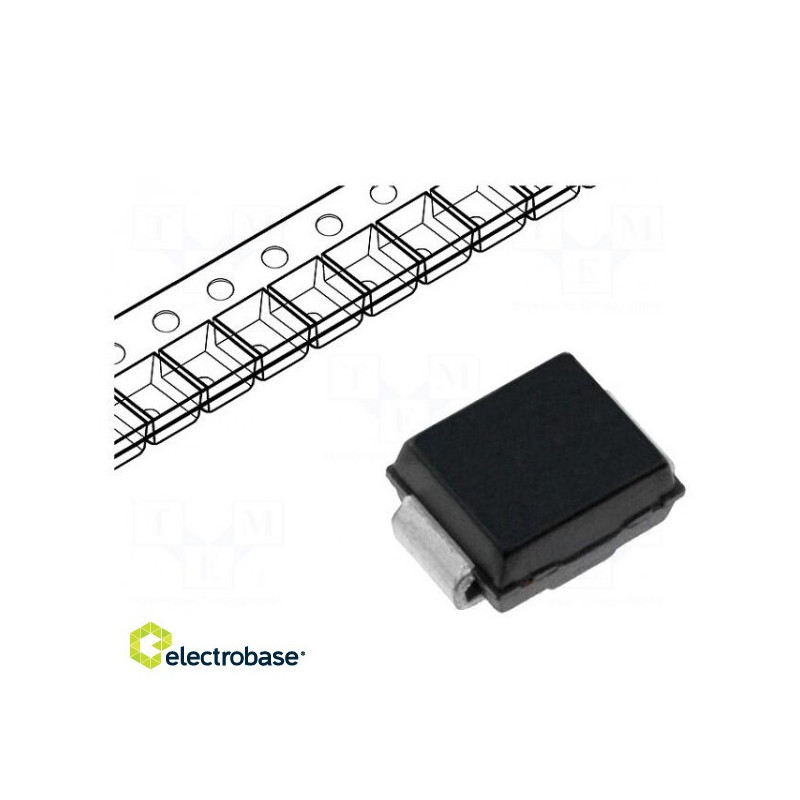 Diode: transil, 600W, 44.4V, 9.3A, bidirectional, SMB, TransZorb®