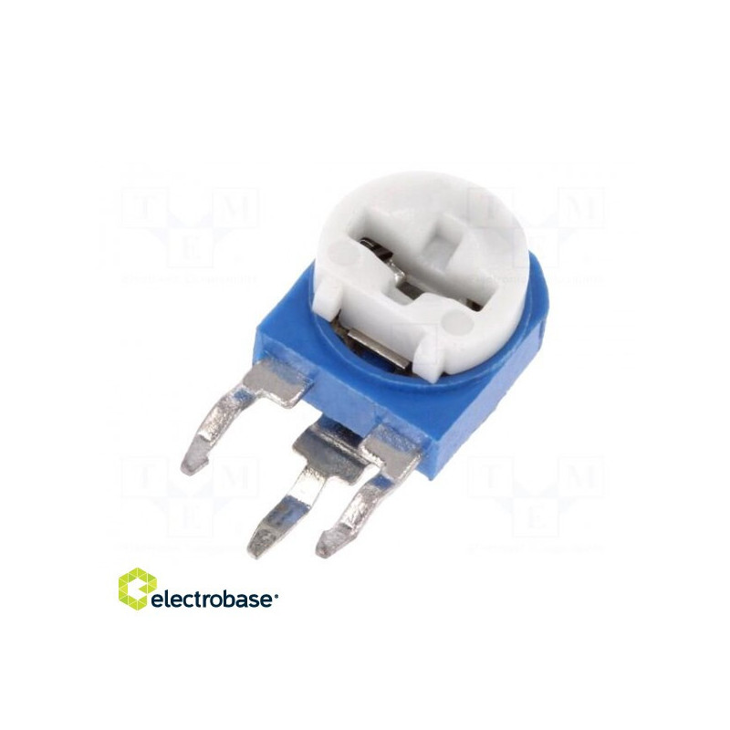Potentiometer: mounting, single turn, vertical, 10k?, 100mW, ±30%