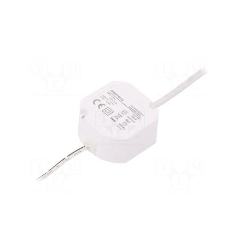Maitinimo šaltinis: impulsinis, LED, 12 W, 12 V nuolatinės srovės, 1 A, 220–240 V kintamosios srovės, IP68