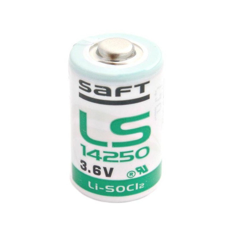 1/2 AA ličio baterijos 3,6 V SAFT LiSOCl2 LS14250 pakuotėje? 1 g