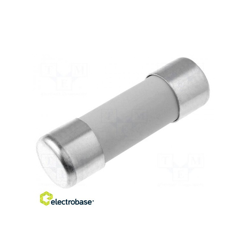 Fuse: fuse, gPV, 12A, 600VDC, ceramic, cylindrical, industrial