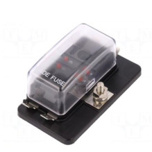 Fuse access: fuse boxes, fuse: 19mm, 30A, screw, Housing: black, UL94V