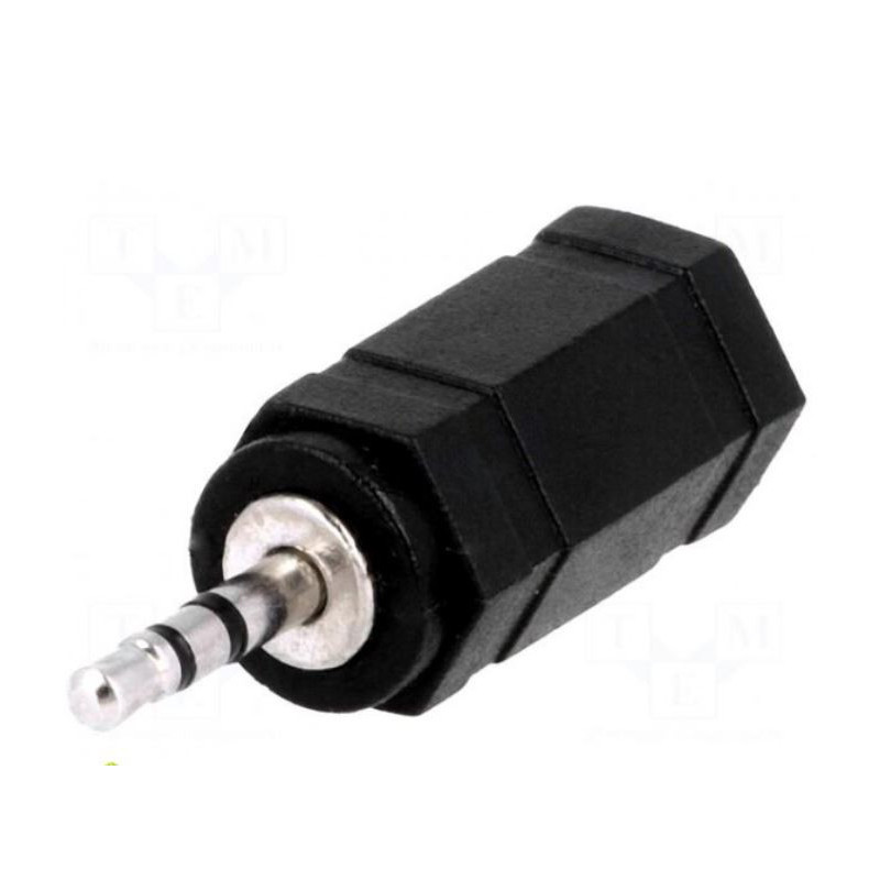Adapter Jack 2.5mm plug, Jack 3.5mm socket stereo
