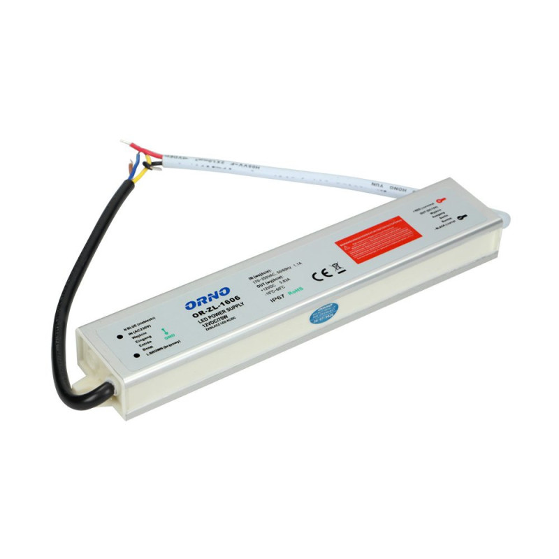 AC / DC 12V / 70W, IP67 LED TRANSFORMER