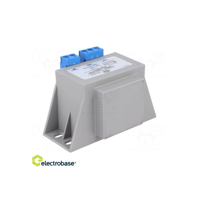 Transformatorius: kapsulėje, 12 VA, 230 V kintamoji srovė, 24 V, 0,5 A, 0,45 kg