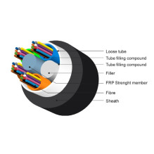 Outdoor 144 fiber optic cable - 144 fibers / Multitube / Duct / SM
