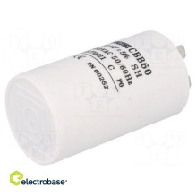 Capacitor: motor, run 20uF...