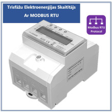 Three-phase electricity meter ProBase™, MODBUS RTU protocol for remote reading of readings