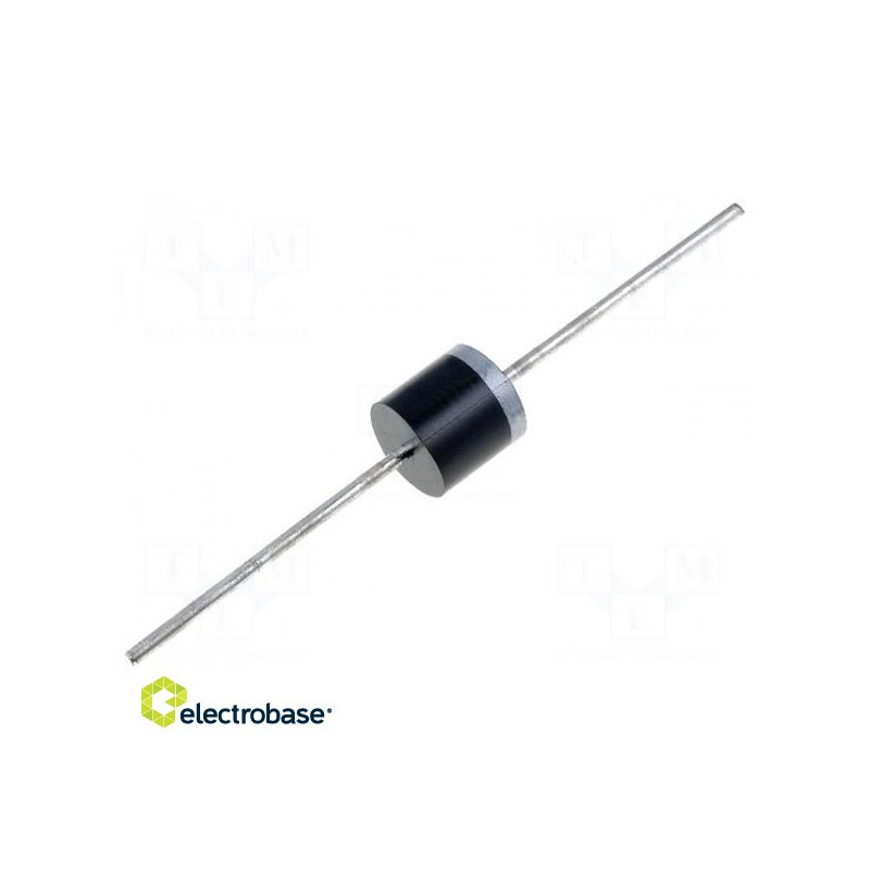 Diode: rectifier, THT, 1.2kV, 6A, Ammunition set, Ifsm:400A, P600, 1.5 us