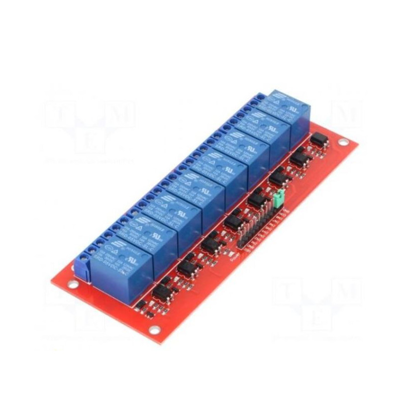 Module: relay, Channels: 8, 5VDC, max.250VAC, 10A