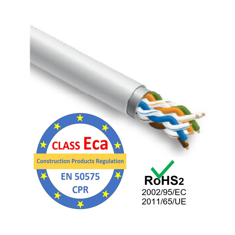 LAN Computer network cable, NETWORK EXPERT, CAT5E FTP, for indoor installation, 305m, CPR class Eca
