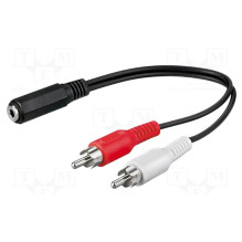 Cable, RCA plug x2, Jack...