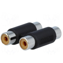 Plug, RCA jack x2, both...