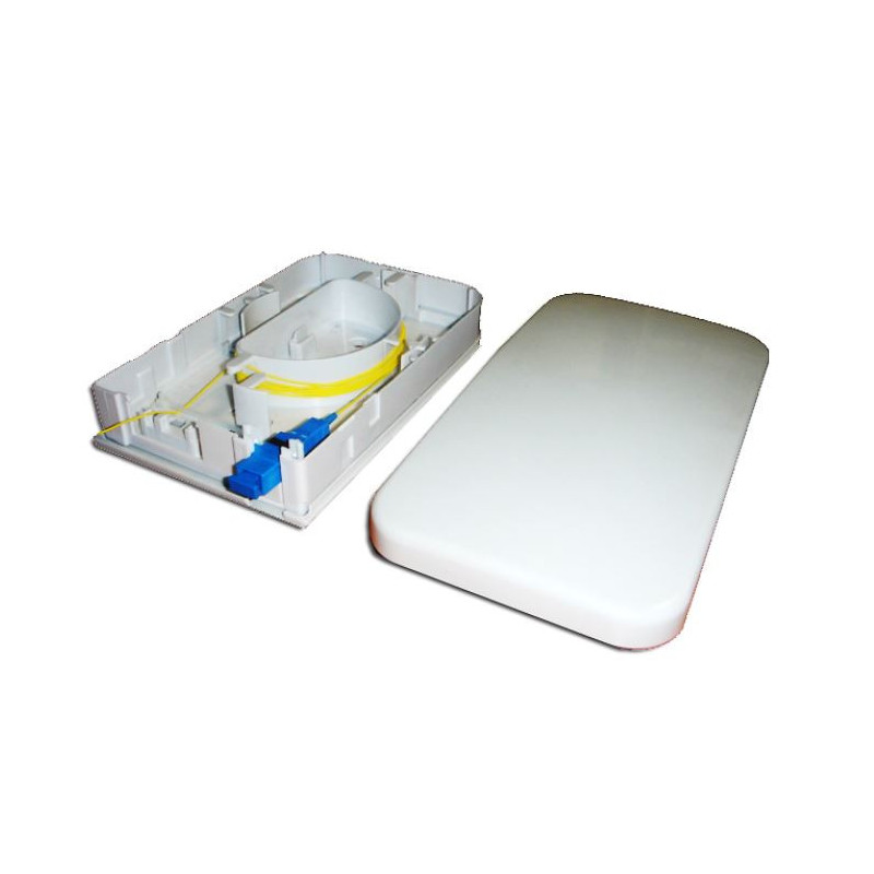 Plastikinė optikos jungiamoji dėžutė, 1 prievadas, Simplex, 20x12x4