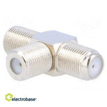 T adapter, F socket x4
