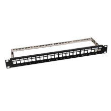 Patch panel CAT5 / CAT6 19" 24 ports empty (Patch panel)