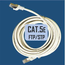 Komunalinis laidas, Komunalinis kabelis, Komunalinis kabelis, 2 m, CAT5E, FTP, STP, 200 cm, ElectroBase®