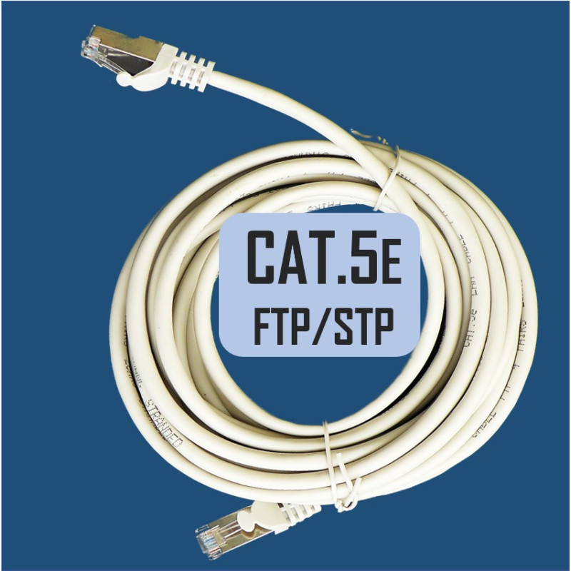 Komunalinis laidas, Komunalinis kabelis, Komunalinis kabelis, 5 m, CAT5E, FTP, STP, 5 m, „ElectroBase®“