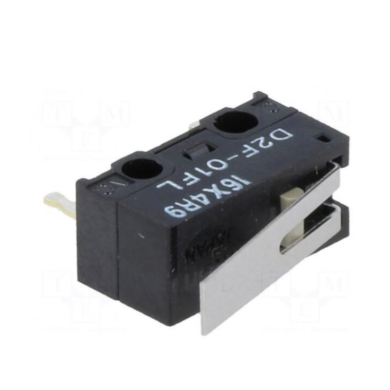 Microswitch SNAP ACTION, with lever, SPDT, 1A / 125VAC, 0.1A / 30VDC