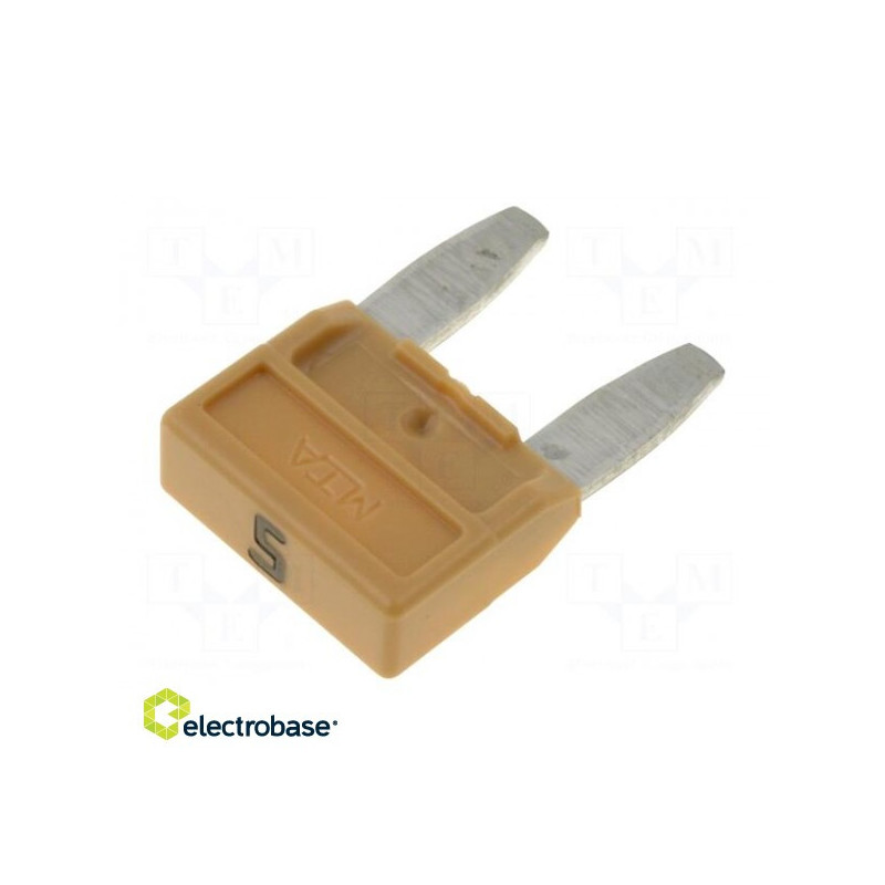 Fuse: fuse, 5A, 32VDC, automotive, 11.9 mm, MINIVALS