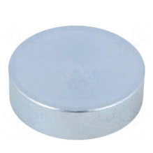 Magnet: permanent, neodymium, H: 7 mm, 200N, Ø: 25 mm