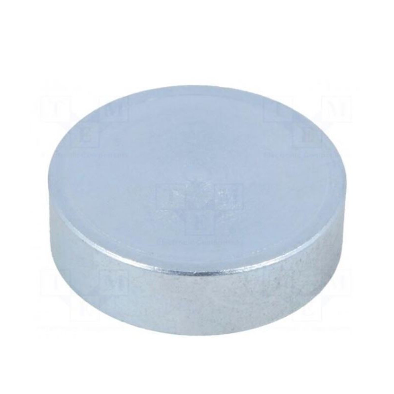 Magnet: permanent, neodymium, H: 7 mm, 200N, Ø: 25 mm