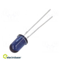 IR transmitter, 5 mm, 940nm, blue-gray, 170mW, 10°, THT, 100mA