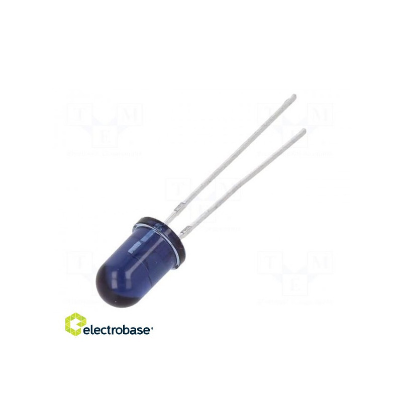 IR transmitter, 5 mm, 940nm, blue-gray, 170mW, 10°, THT, 100mA