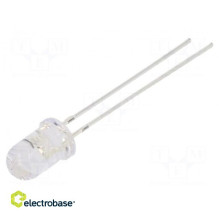 CRLED, 5 mm, raudonas, 7500...