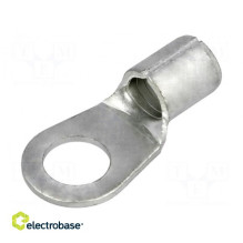 Bell terminal, M8, 16mm2, crimped, for cable, uninsulated, 8.4 mm