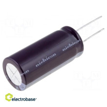 Kondensatorius: elektrolitinis, mažos varžos, THT, 1000uF, 10VDC, ±20%