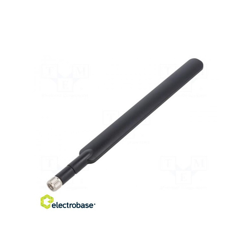 Antena, LTE, 5dBi, kampinė, prisukama, 509, kištukas, SMA, -40÷85°C