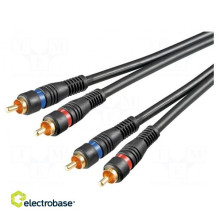 Cable RCA plug x2, both...