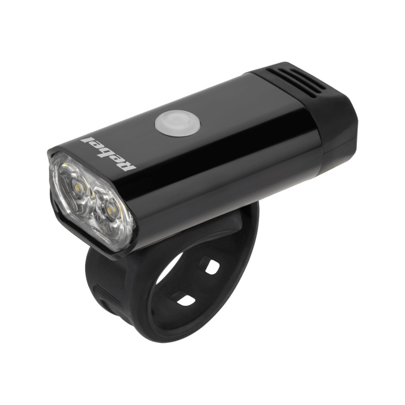 Front bicycle light, Battery, 5W, 2xLED, IPX4