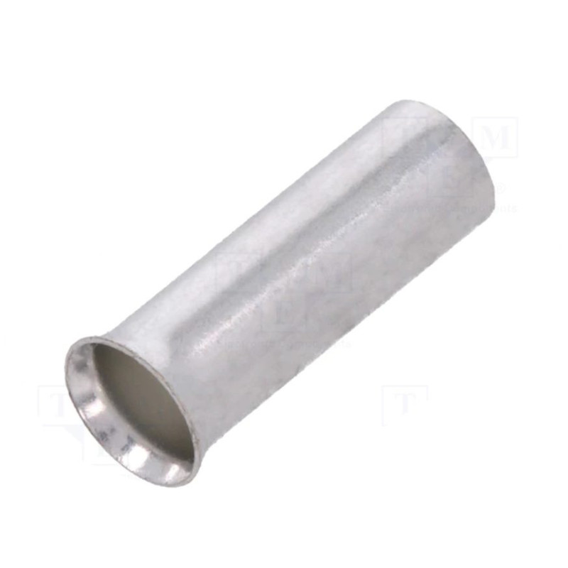 Įtvaro antgalis, neizoliuotas, varinis, 6 mm², 12 mm, alavuotas