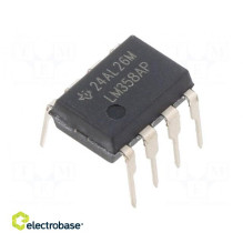 IC: operational amplifier, 0.7MHz, Ch: 2, DIP8, ±1.5÷16VDC,3÷32VDC