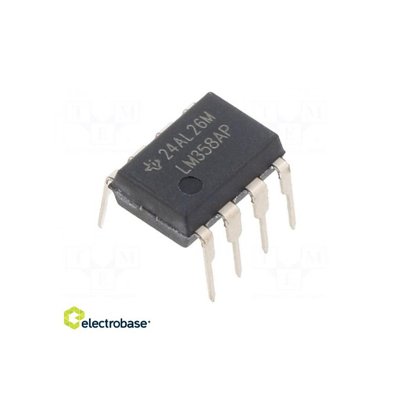 IC: operational amplifier, 0.7MHz, Ch: 2, DIP8, ±1.5÷16VDC,3÷32VDC